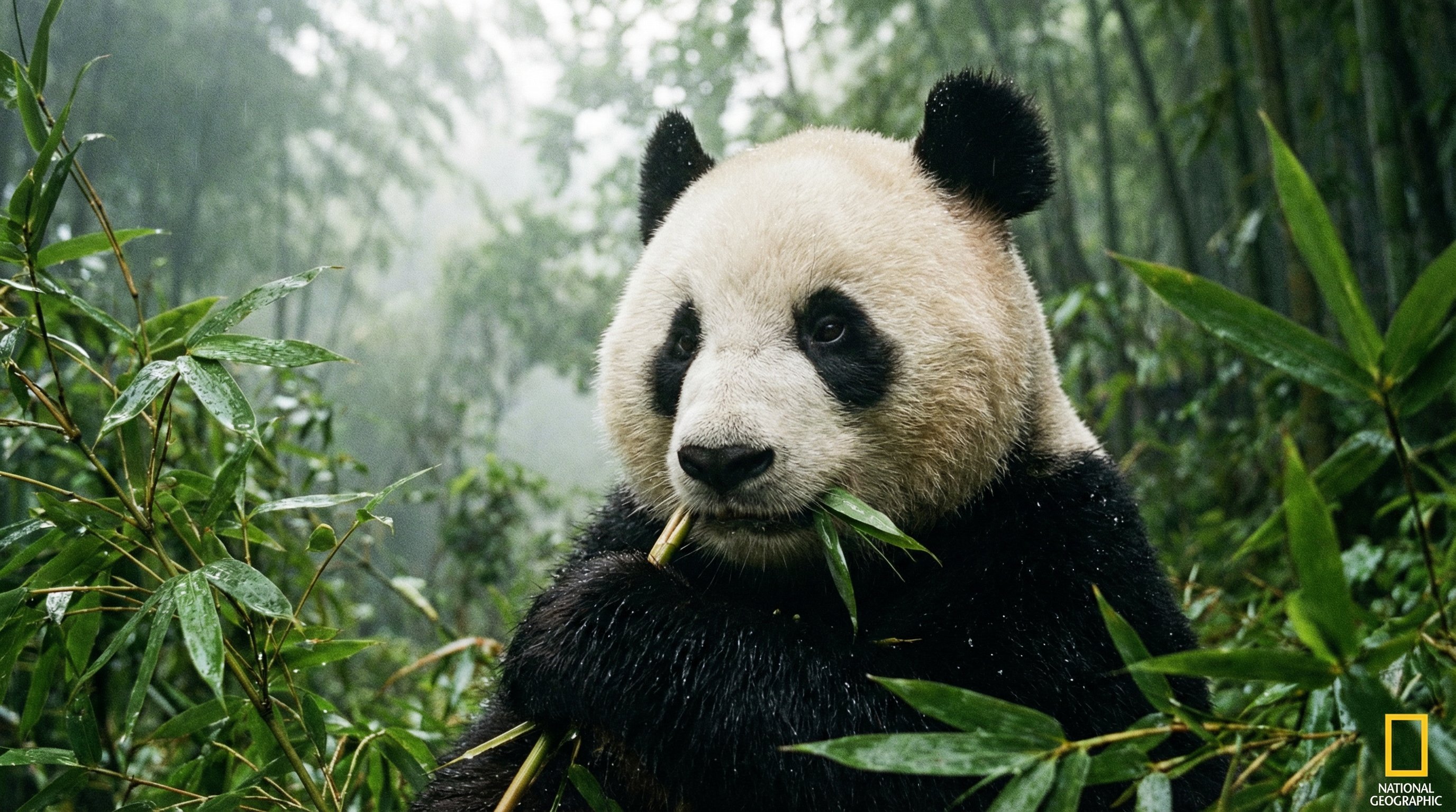 女团熊猫吃竹子视频